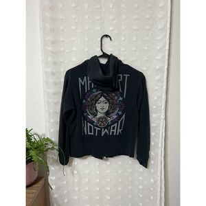 OBEY Make Art Not War zip-up hoodie